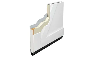 Coupe de panneaux résidentiels. Eastman, 2 3/8, Polyuréthane - R-16