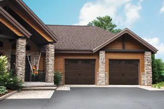 Triforce Shaker-NH LP, 9' x 8', Brun moka, fenêtres Appliques Arche Stockton Double