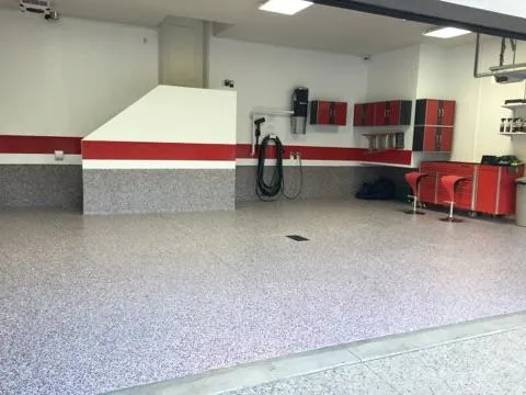vue sur le plancher de garage