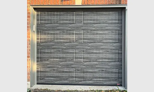 Porte de garage Standard+ North Hatley LP, 8' x 7', Gris patiné Faux bois