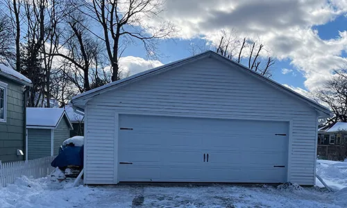 Porte de garage Acadia 138 North Hatley LP, 18' x 7', Blanc glacier