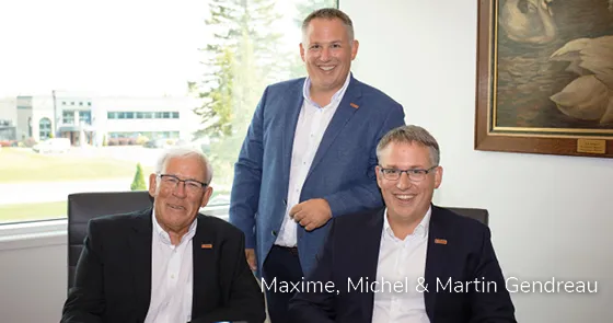 Maxime, Michel et Martin Gendreau