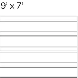 9 x 7 2 rainures