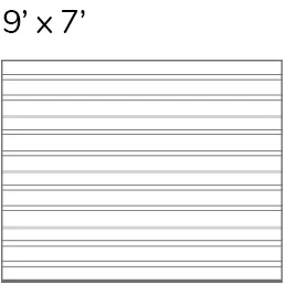 9 x 7 4 rainures
