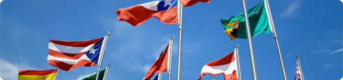 Bannière drapeaux Outre-mer